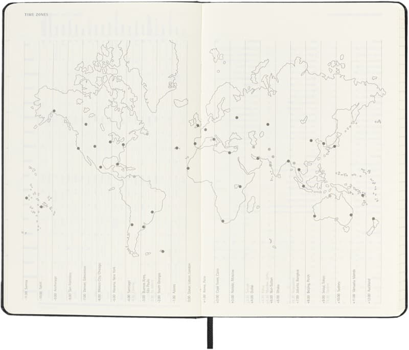 Moleskine hard cover 12 month weekly L planner 26