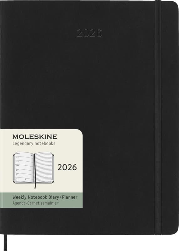 Moleskine soft cover 12 month weekly XL planner 7