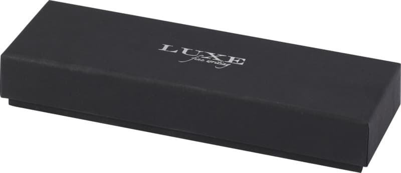 Lucetto recycled aluminium ballpoint and rollerball pen gift set (black ink) 11