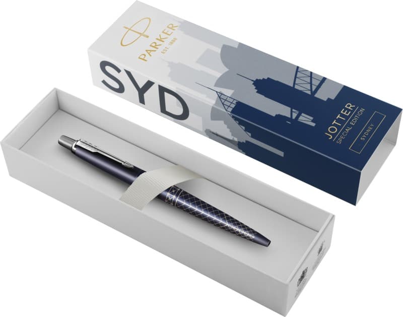 Parker Jotter SE Global Icons colour trim ballpoint pen (blue ink) 14