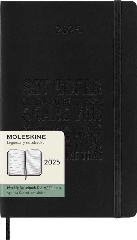 Moleskine soft cover 12 month weekly L planner 7