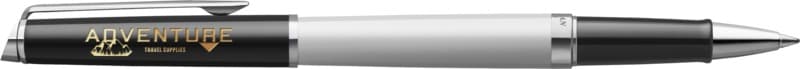 Hemisphere colour blocking rollerball pen with palladium trim (black ink) 5