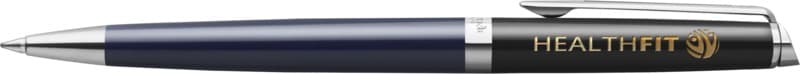 Hemisphere colour blocking ballpoint pen with palladium trim (blue ink) 9