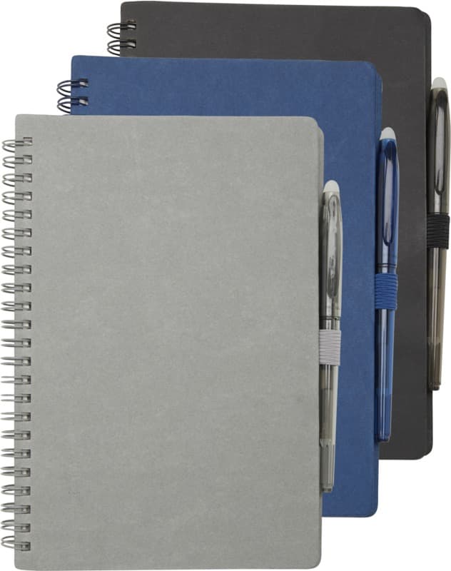 Slate A5 reusable hard cover notebook and pen set (black ink) 7