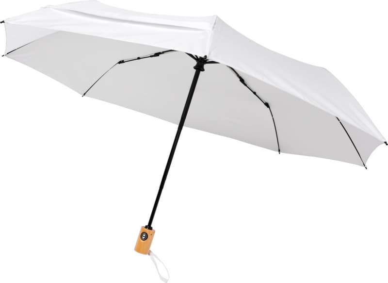 Bo 21" foldable auto open/close recycled PET umbrella 8