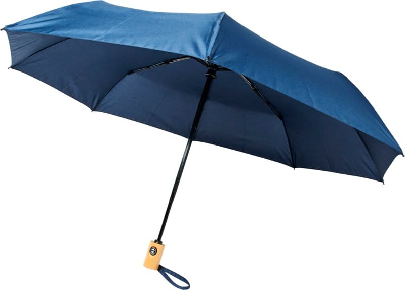 Bo 21" foldable auto open/close recycled PET umbrella 15