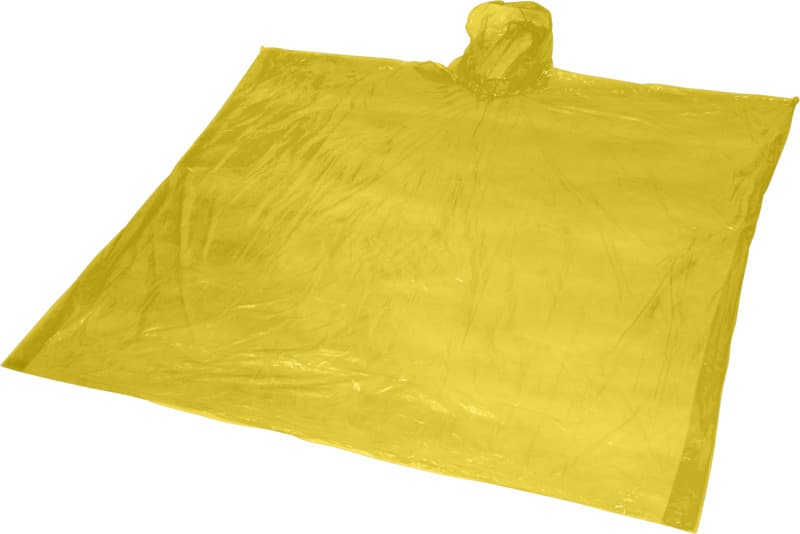 Mayan recycled plastic disposable rain poncho with storage pouch 6