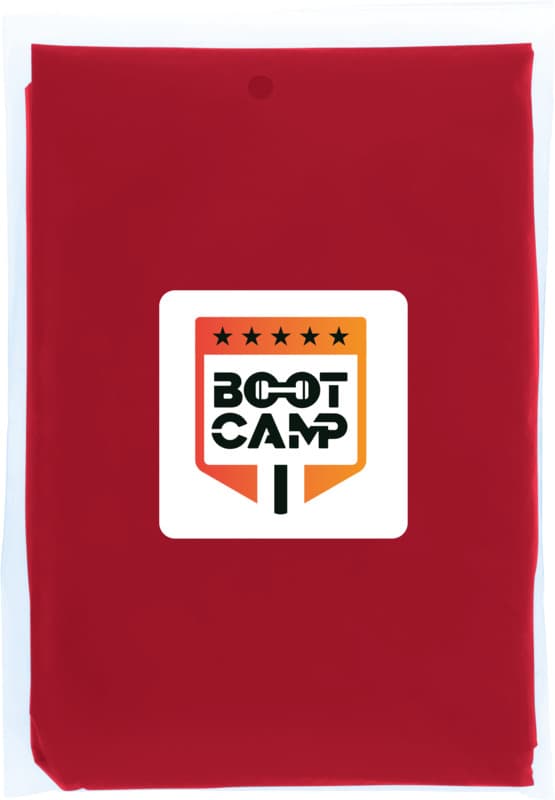 Mayan recycled plastic disposable rain poncho with storage pouch 15