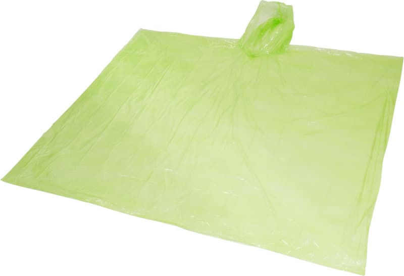 Mayan recycled plastic disposable rain poncho with storage pouch 21