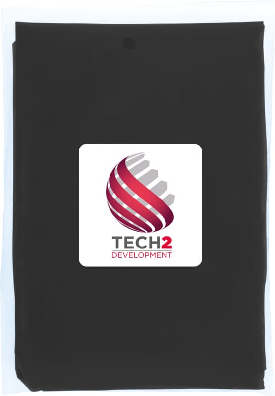 Mayan recycled plastic disposable rain poncho with storage pouch 30