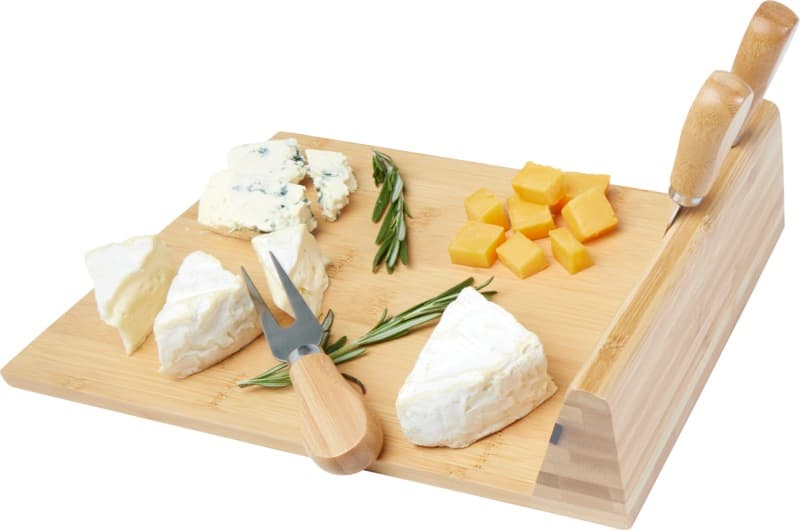Mancheg bamboo magnetic cheese board and tools 4