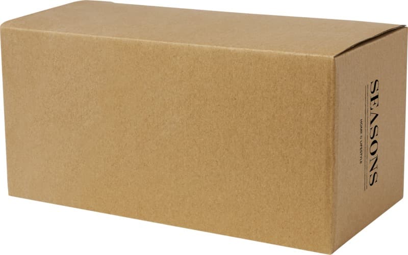 Manti 2-piece 350 ml double-wall glass cup with bamboo coaster  7