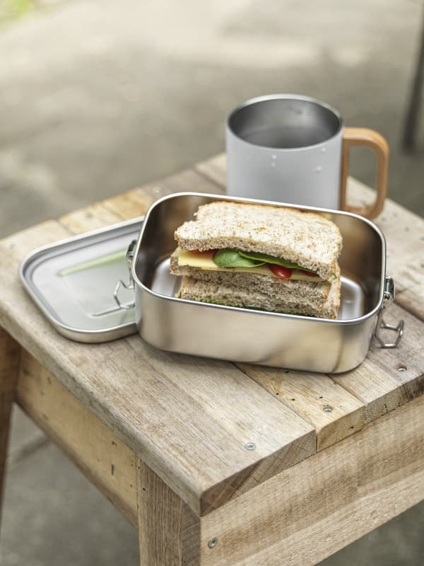 Titan 750 ml recycled stainless steel lunch box 5