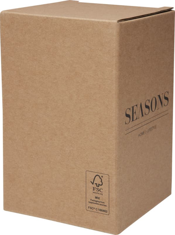 Supo 480 ml double-walled recycled stainless steel lunch pot with foldable spoon 15