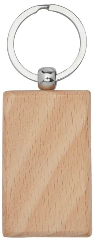 Gian beech wood rectangular keychain 2