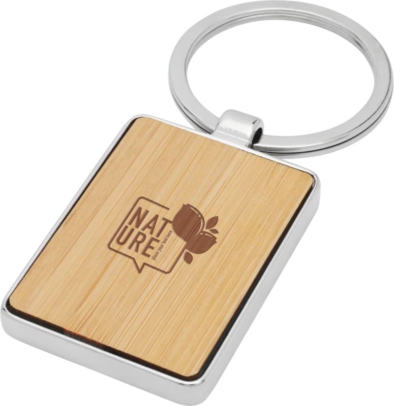 Neta bamboo rectangular keychain 6