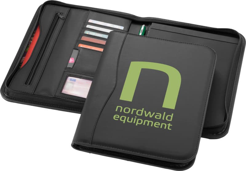 Ebony A4 zippered portfolio 6