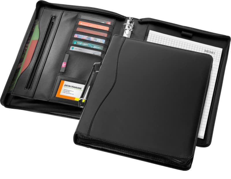 Ebony A4 briefcase portfolio 1