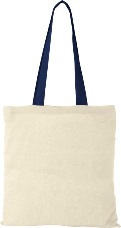 Nevada 100 g/m² cotton tote bag coloured handles 7L 19