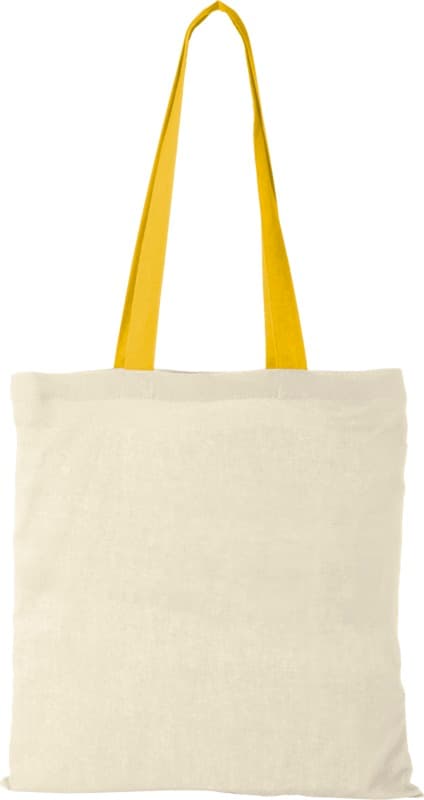 Nevada 100 g/m² cotton tote bag coloured handles 7L 29