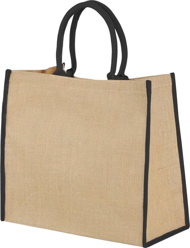 Harry coloured edge jute tote bag 25L 8