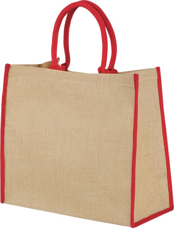 Harry coloured edge jute tote bag 25L 24