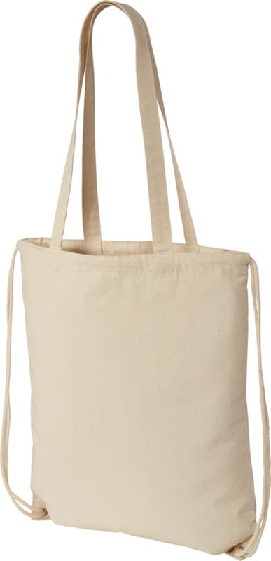 Eliza 240 g/m² cotton drawstring bag 6L