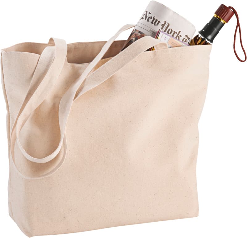 Ningbo 320 g/m² zippered cotton tote bag 15L 5