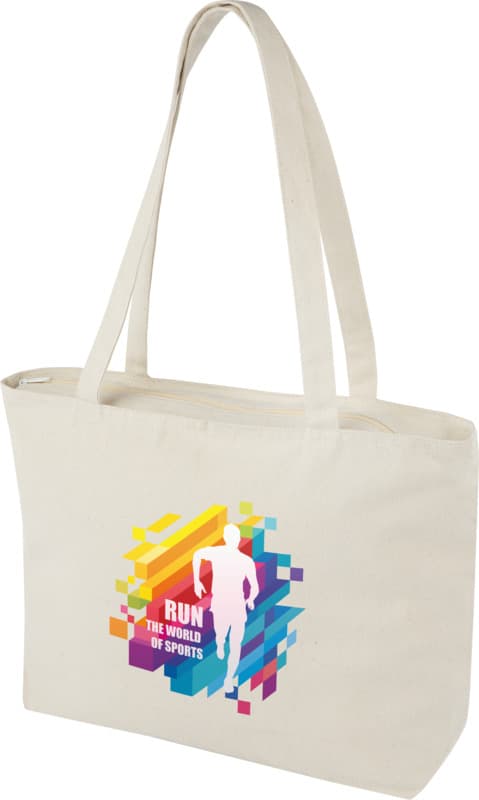 Ningbo 320 g/m² zippered cotton tote bag 15L 8
