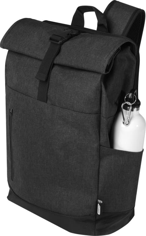 Libra 15.6" GRS recycled roll-up laptop backpack 12L 14