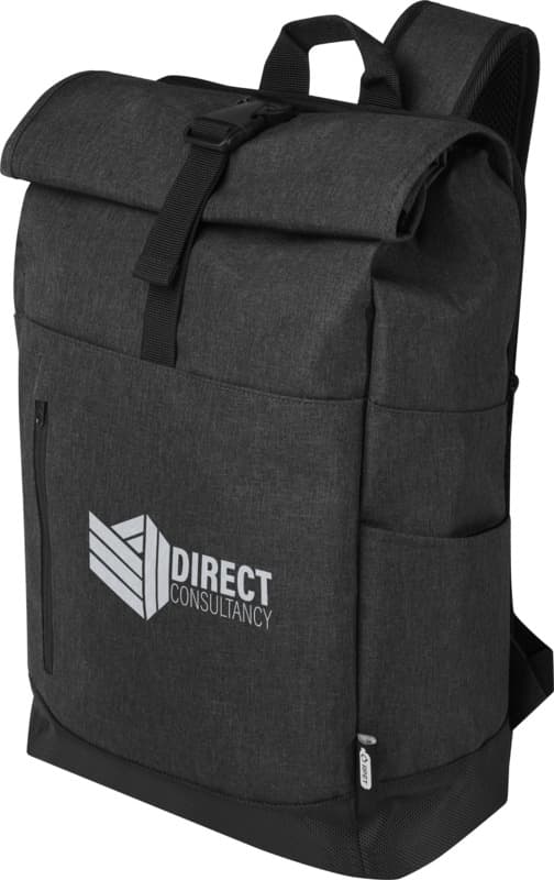 Libra 15.6" GRS recycled roll-up laptop backpack 12L 15