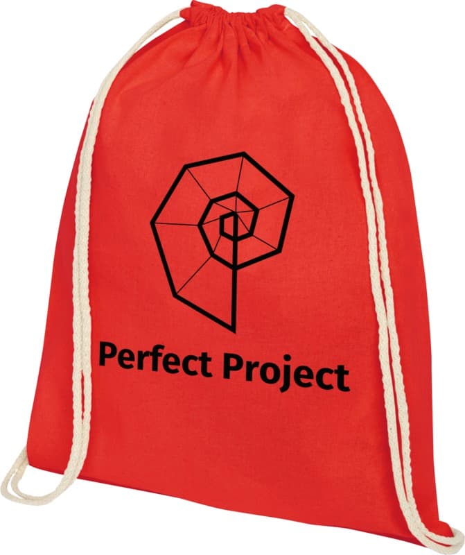 Oregon 140 g/m² cotton drawstring bag 5L 12