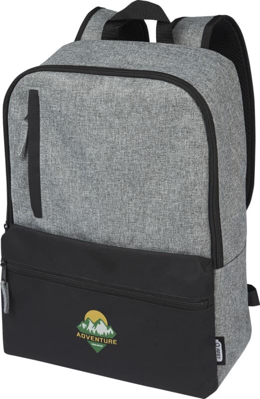 Reclaim 15" GRS recycled two-tone laptop backpack 14L 7