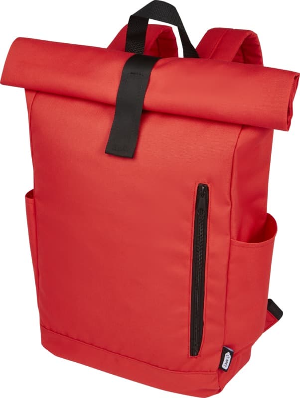 Byron 15.6" GRS RPET roll-top backpack 18L 9