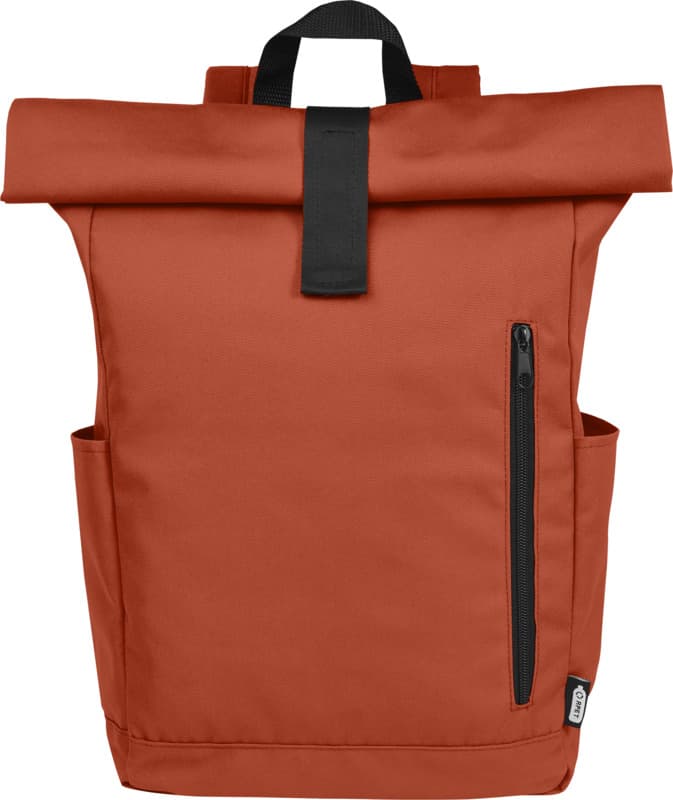 Byron 15.6" GRS RPET roll-top backpack 18L 18