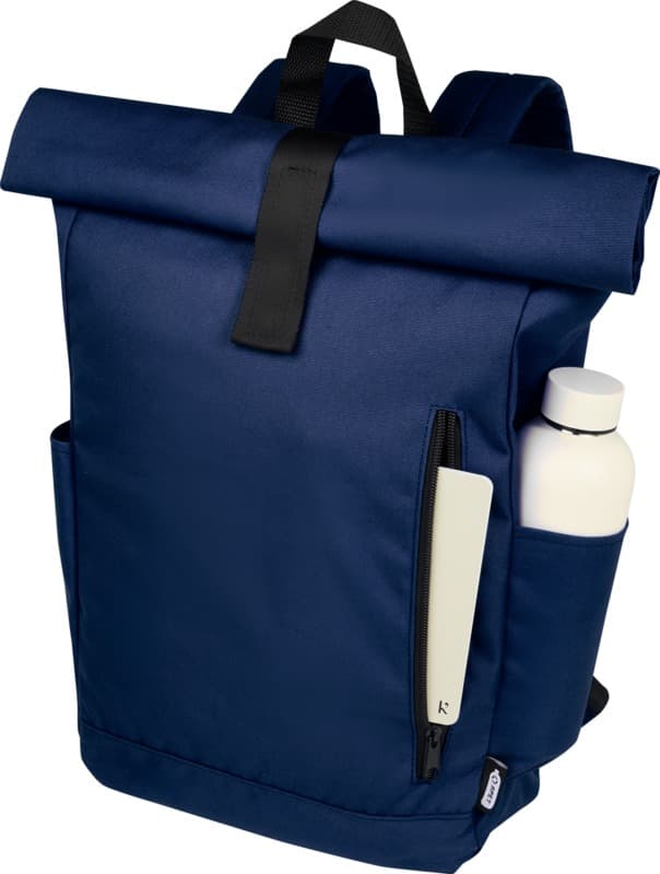 Byron 15.6" GRS RPET roll-top backpack 18L 44