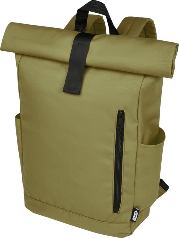Byron 15.6" GRS RPET roll-top backpack 18L 49