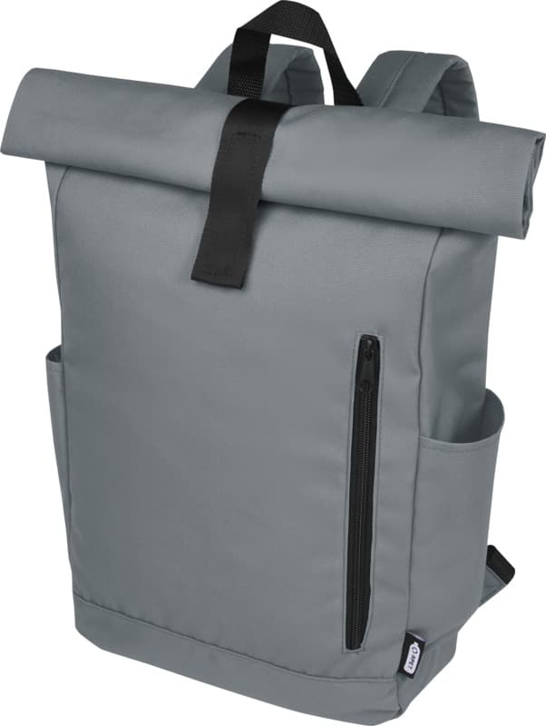 Byron 15.6" GRS RPET roll-top backpack 18L 57