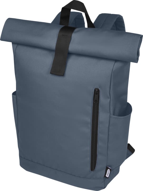 Byron 15.6" GRS RPET roll-top backpack 18L 72