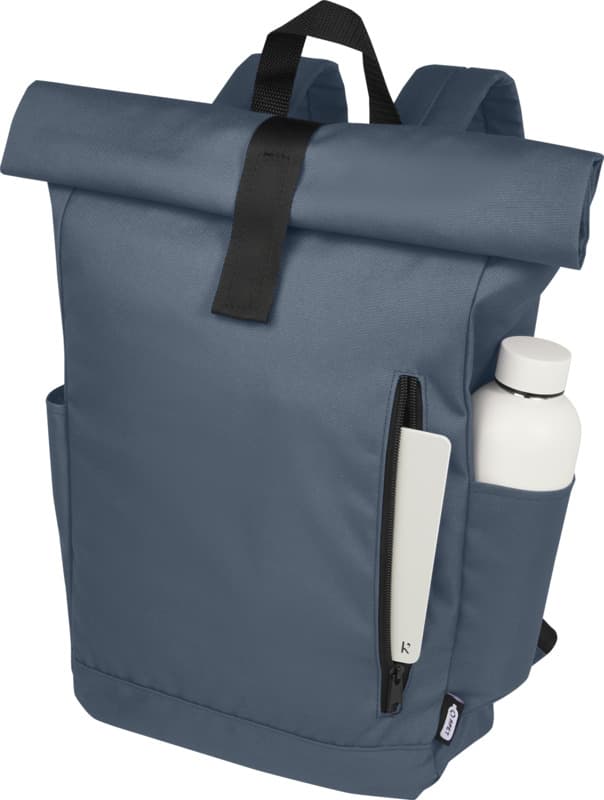 Byron 15.6" GRS RPET roll-top backpack 18L 75