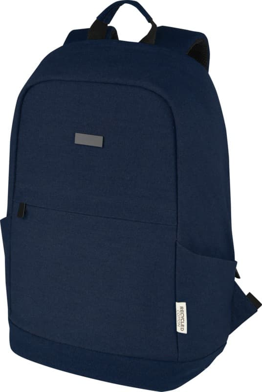 Joey 15.6" GRS recycled canvas anti-theft laptop backpack 18L 1
