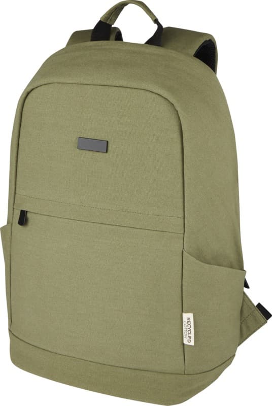 Joey 15.6" GRS recycled canvas anti-theft laptop backpack 18L 9