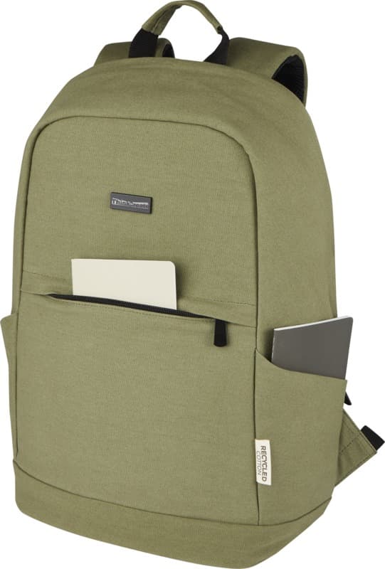 Joey 15.6" GRS recycled canvas anti-theft laptop backpack 18L 16