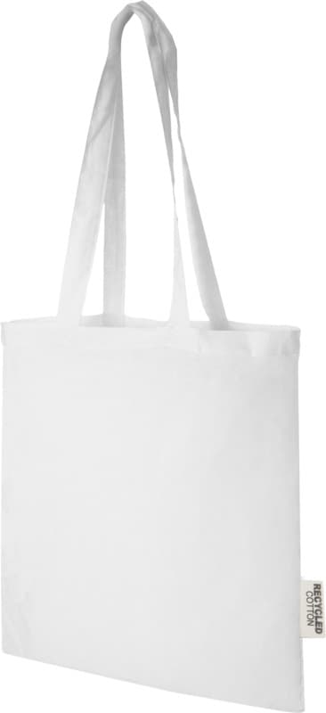 Madras 140 g/m2 GRS recycled cotton tote bag 7L 1