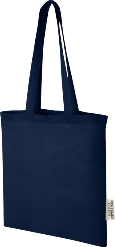 Madras 140 g/m2 GRS recycled cotton tote bag 7L 21