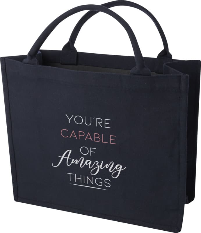 Page 500 g/m² Aware™ recycled book tote bag 18