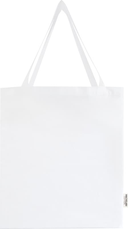 Madras 140 g/m² GRS recycled cotton gusset tote bag 12L 2