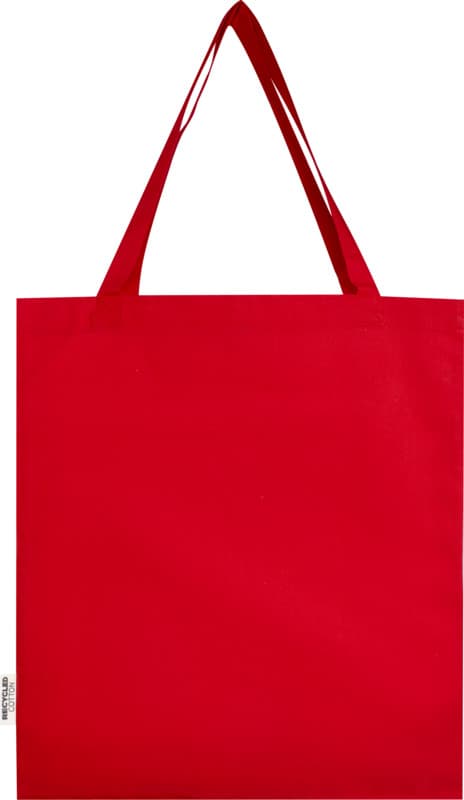 Madras 140 g/m² GRS recycled cotton gusset tote bag 12L 17