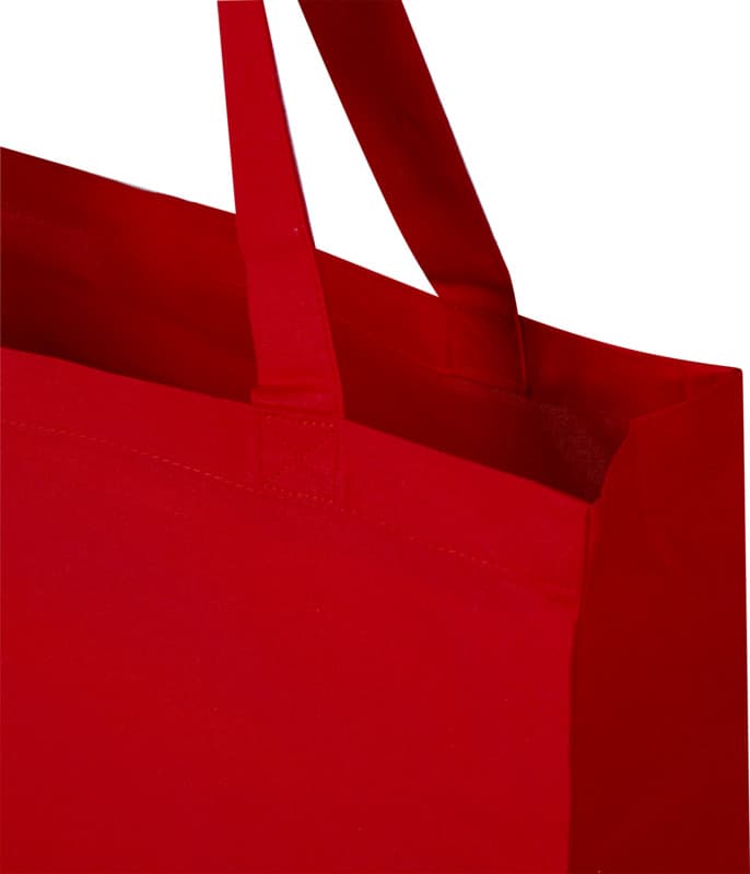 Madras 140 g/m² GRS recycled cotton gusset tote bag 12L 18