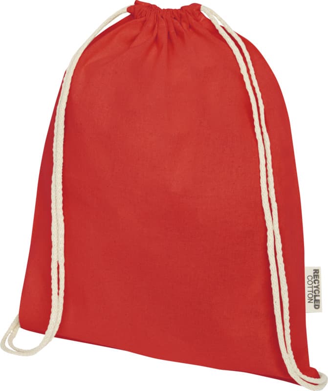 Oregon 140 g/m² GRS recycled cotton drawstring bag 11